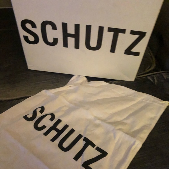 Schutz leather high heel Docia mule with slit Sz 11B runs small. - Picture 9 of 11